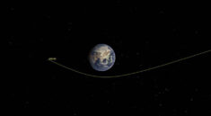 asteroid letí kolem Země