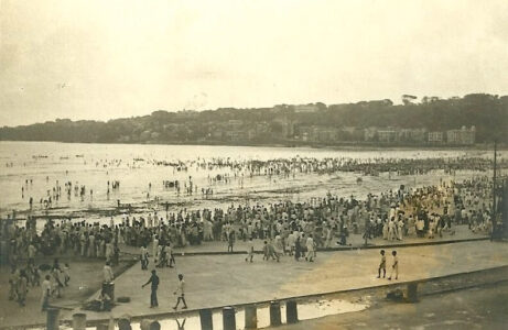 Pláž Chowpatty v roce 1950