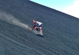 volcano surfing