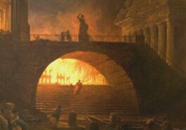 Hubert Robert - Požár Říma