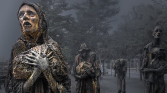 památník obětem hladomoru v Dublinu