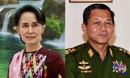 Aun Schan Su Ťij a Min Aung Hlaing