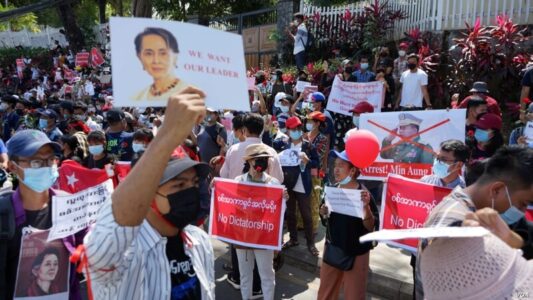 Demostrace Myanmar