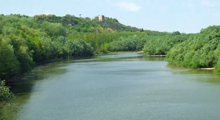 Dunaj na hranici Chorvatska a Srbska